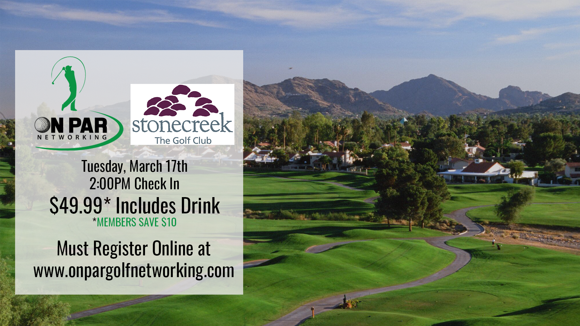 Scottsdale/Phoenix On Par Golf Networking March Event