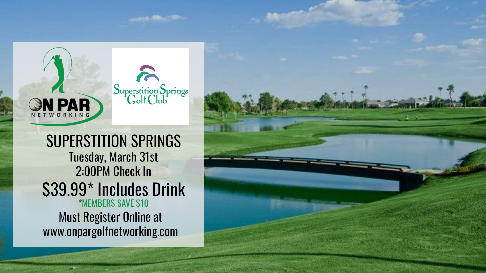 East Valley On Par Golf Networking March Event
