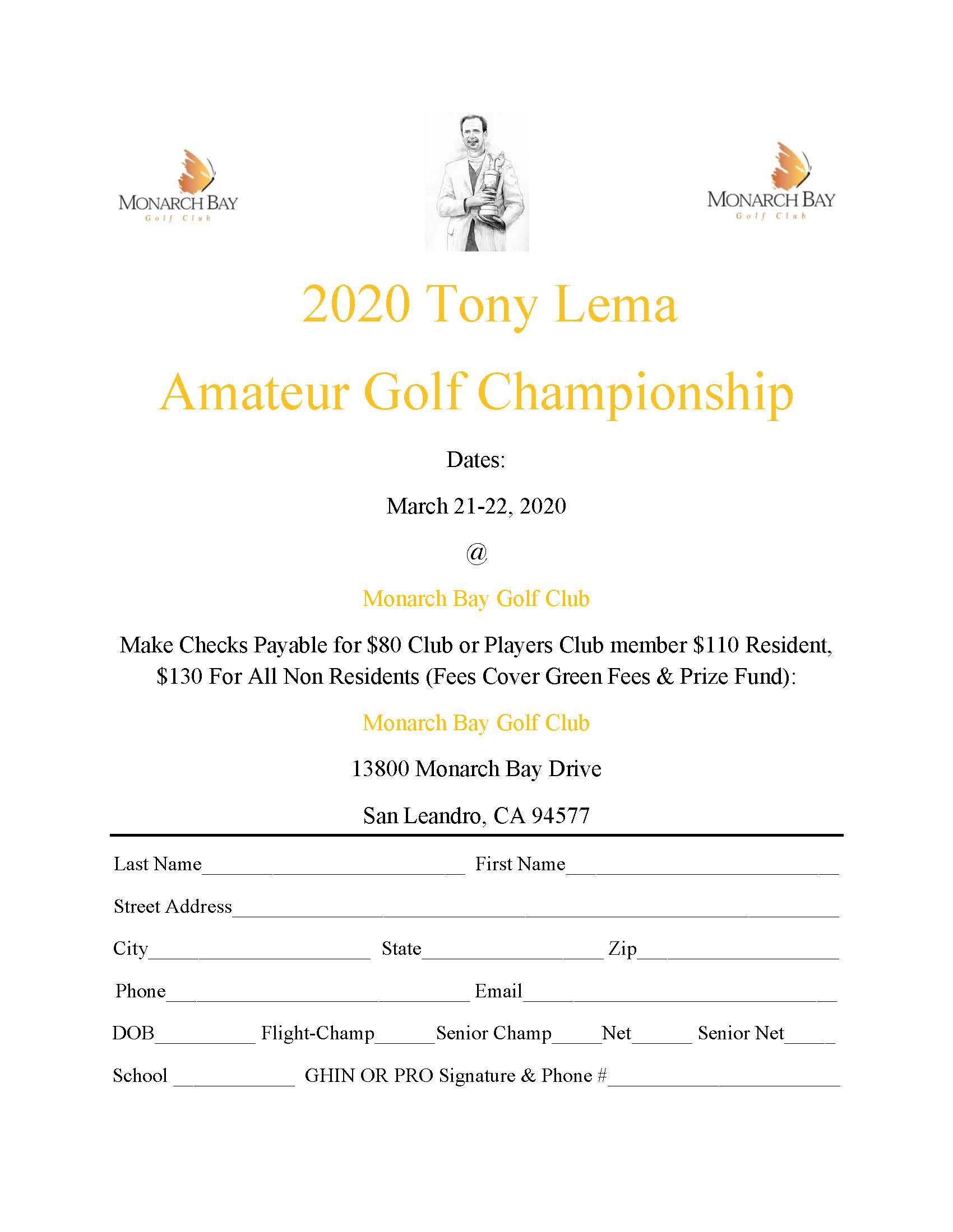 Tony Lema Amateur Golf Championship