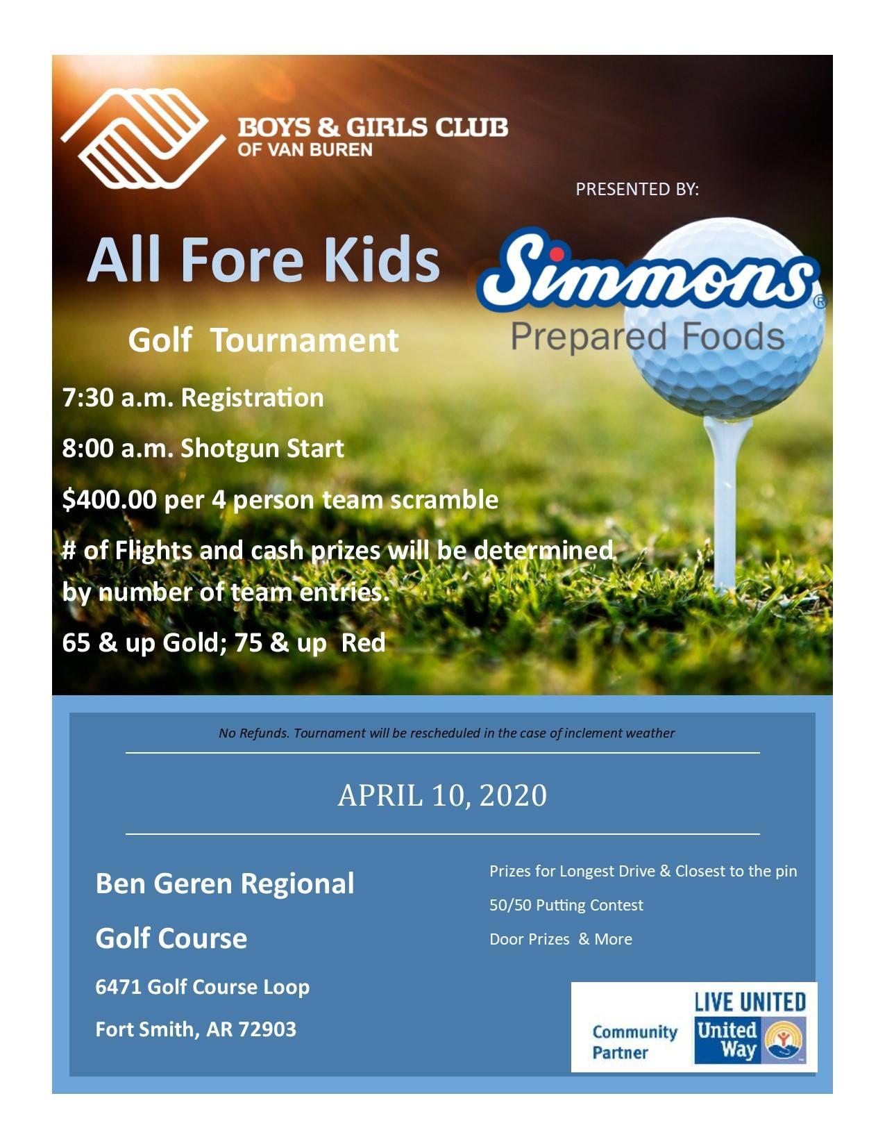 All Fore Kids Golf Tournament
