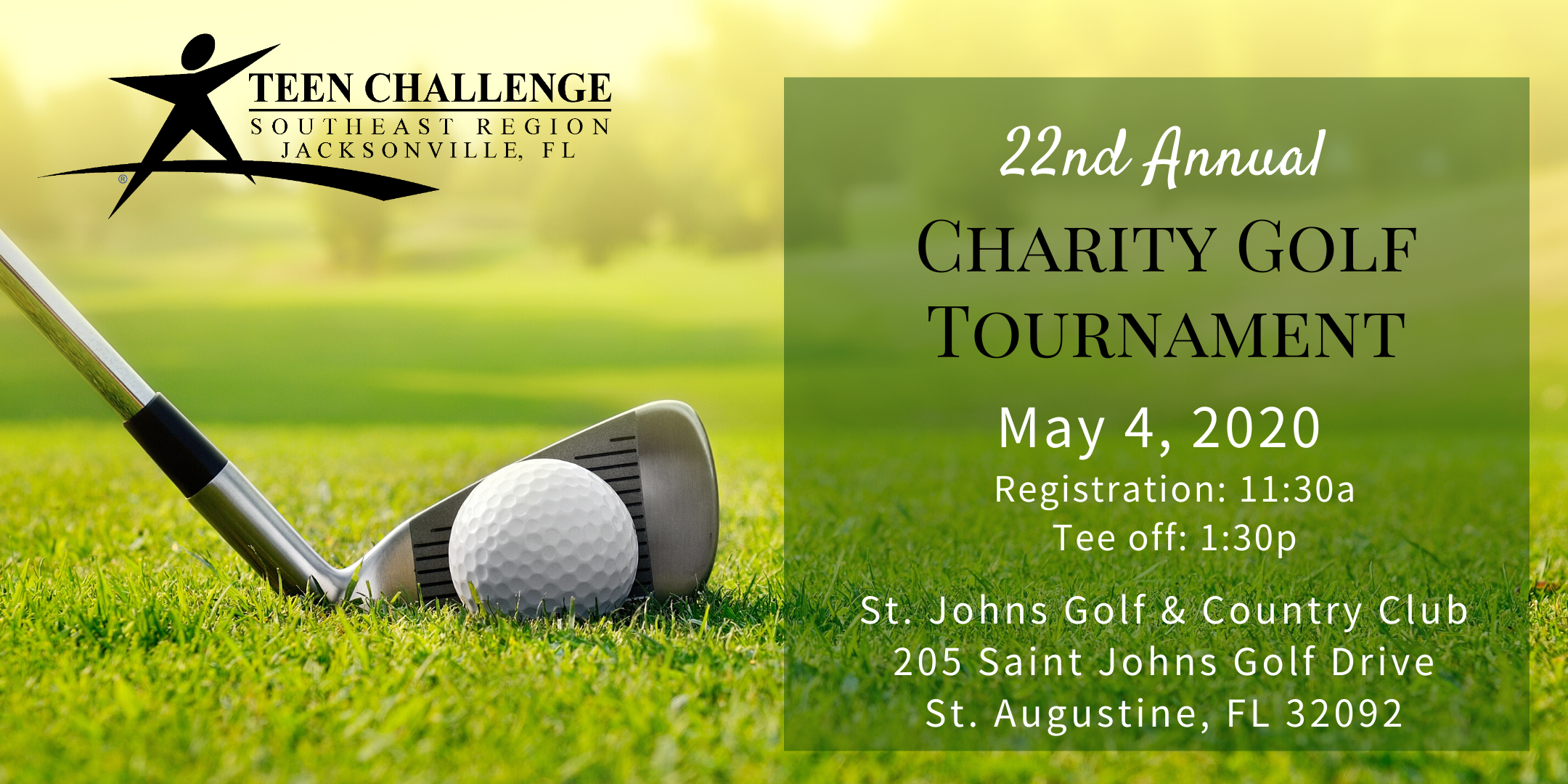 Teen Challenge Jacksonville 22nd Annual Charity Golf Tournament