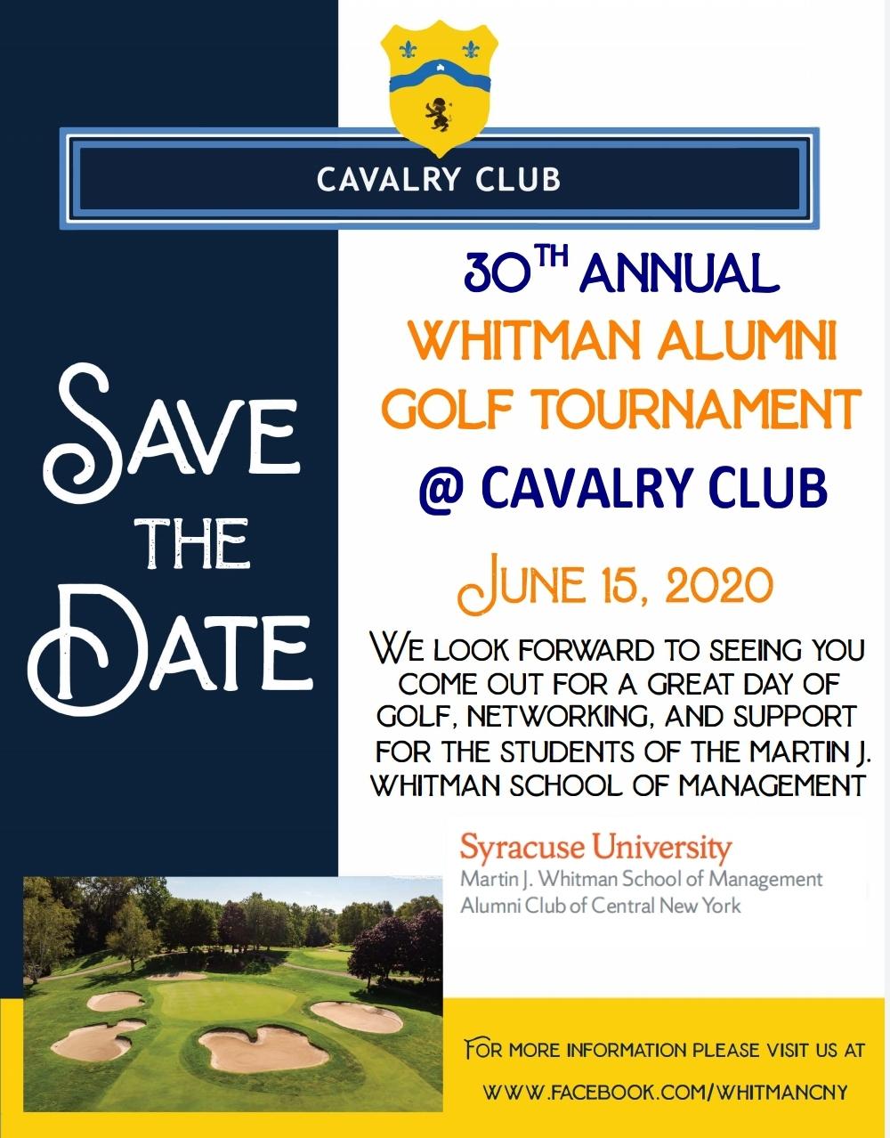 30th Annual Whitman School of Management Golf Tournament