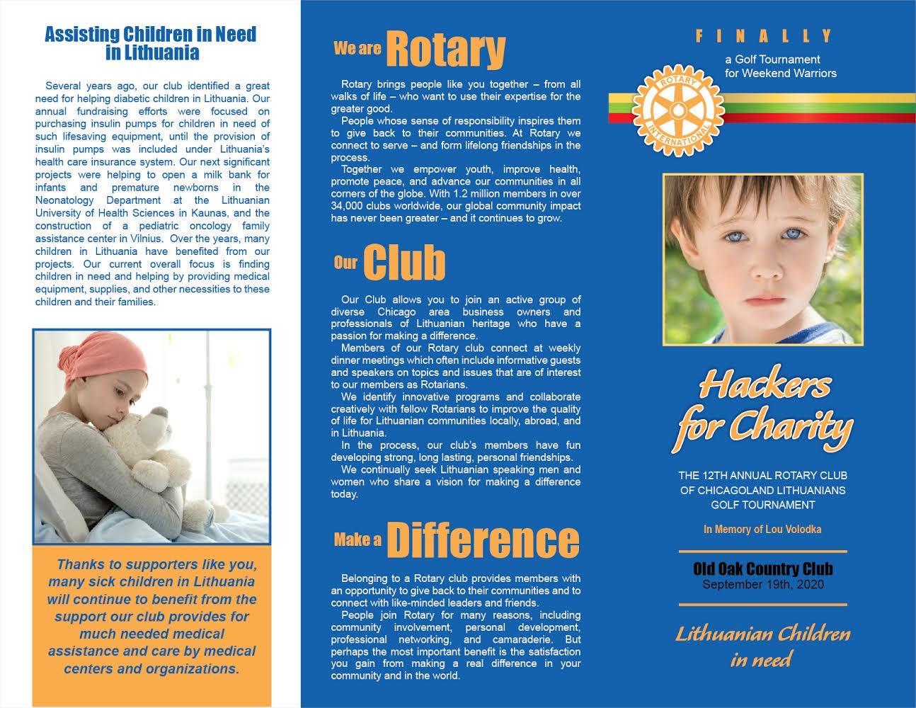 12th Annual Rotary Club of Chicagoland Lithuanians Charity Golf Tournament