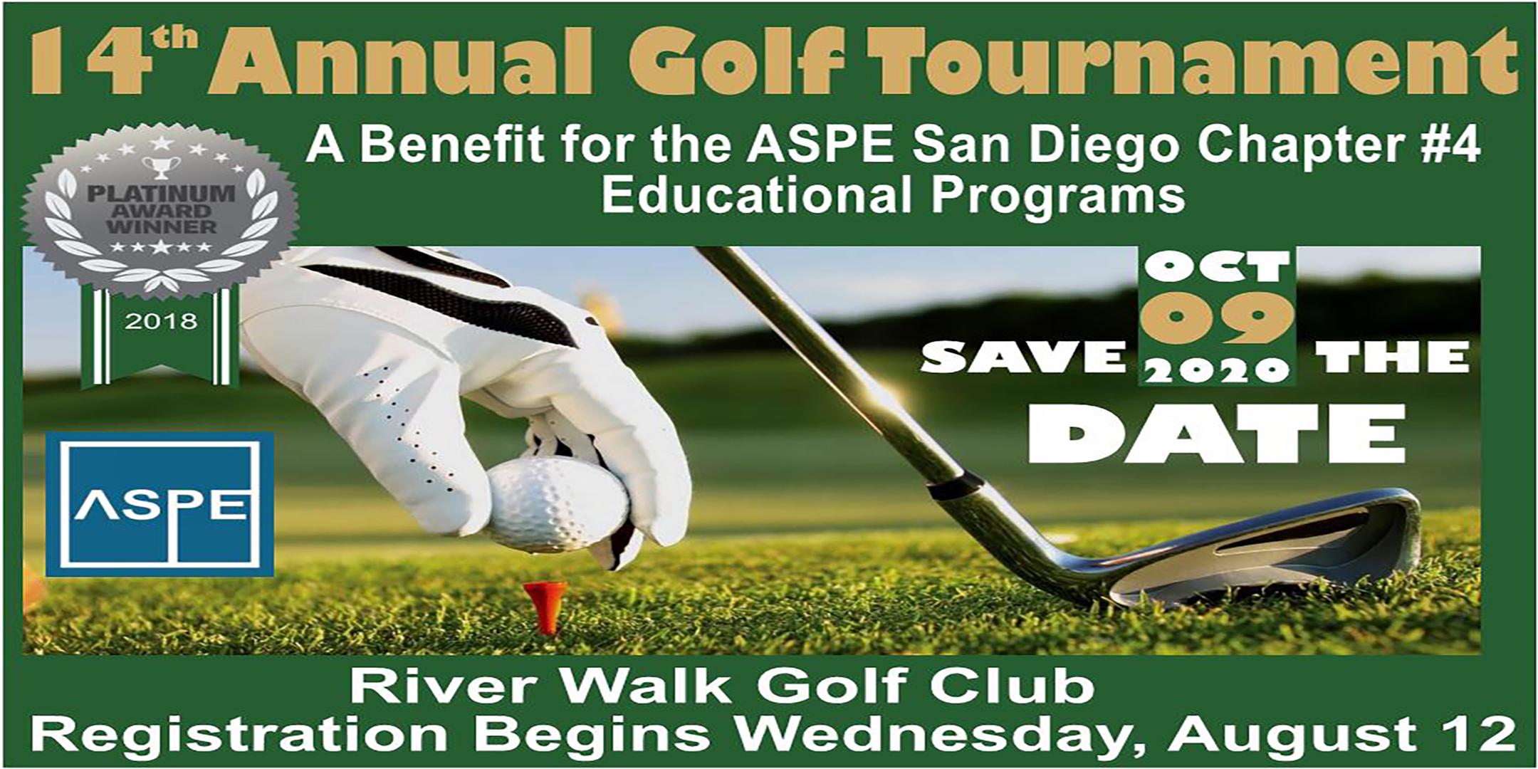 Save the Date for Our 14th Annual Golf Tournament!