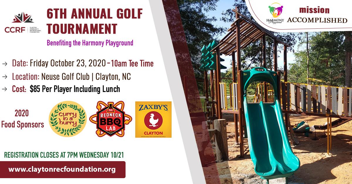 6th Annual Golf Tournament Benefitting the Harmony Playground