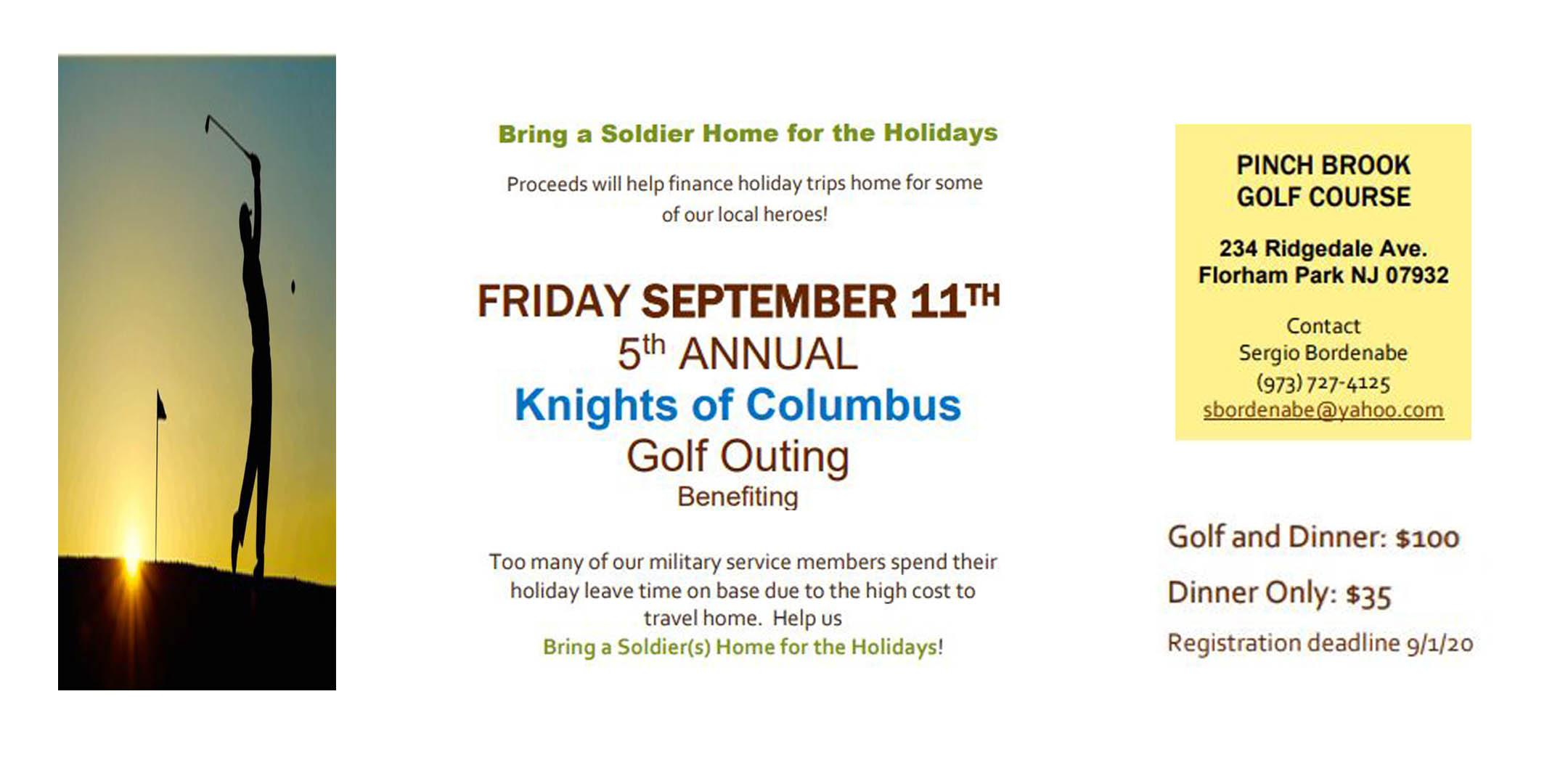 Golf Outing Benefiting Bring a Soldier Home for the Holidays