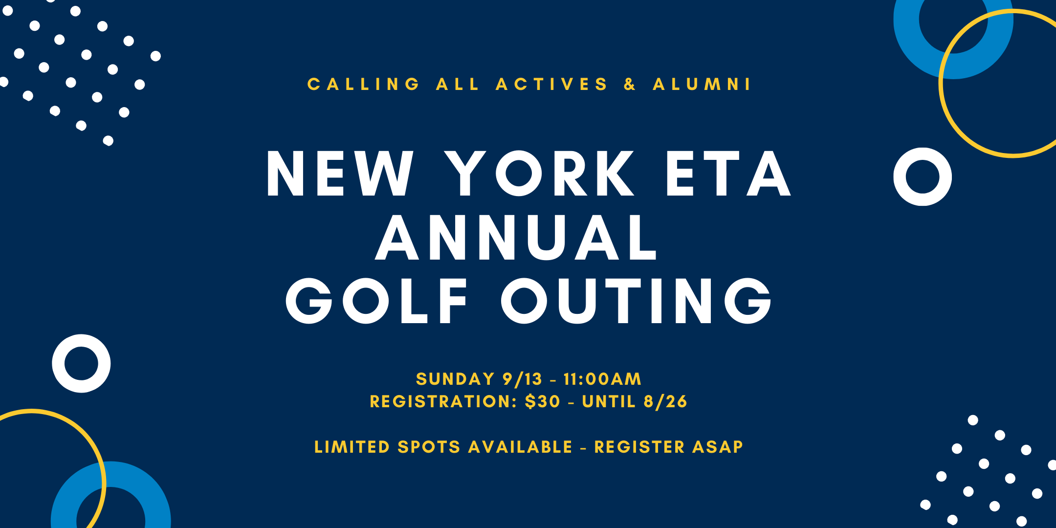New York Eta Annual Golf Outing