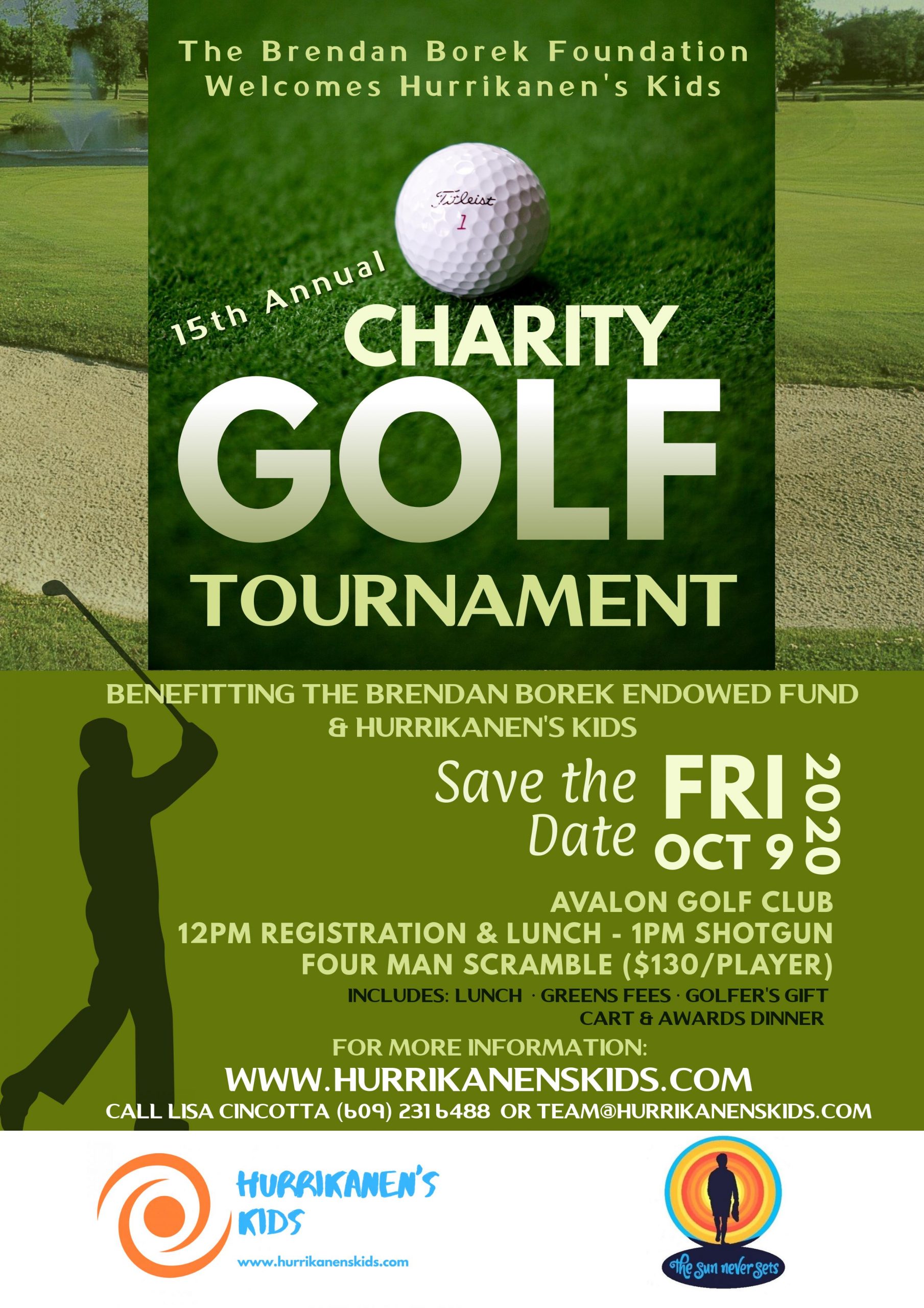 15th Annual Brendan Borek & Hurrikanen's Kids Charity Golf Tournament