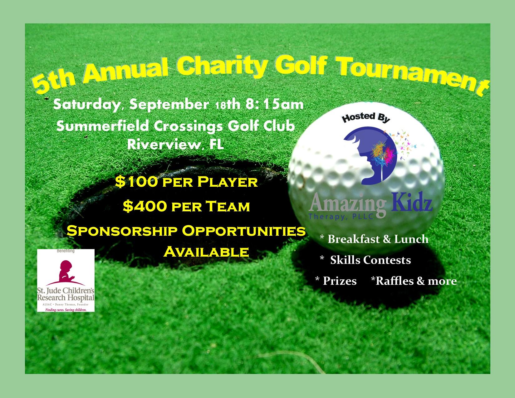 5th Annual Amazing Kidz Therapy Charity Golf Tournament