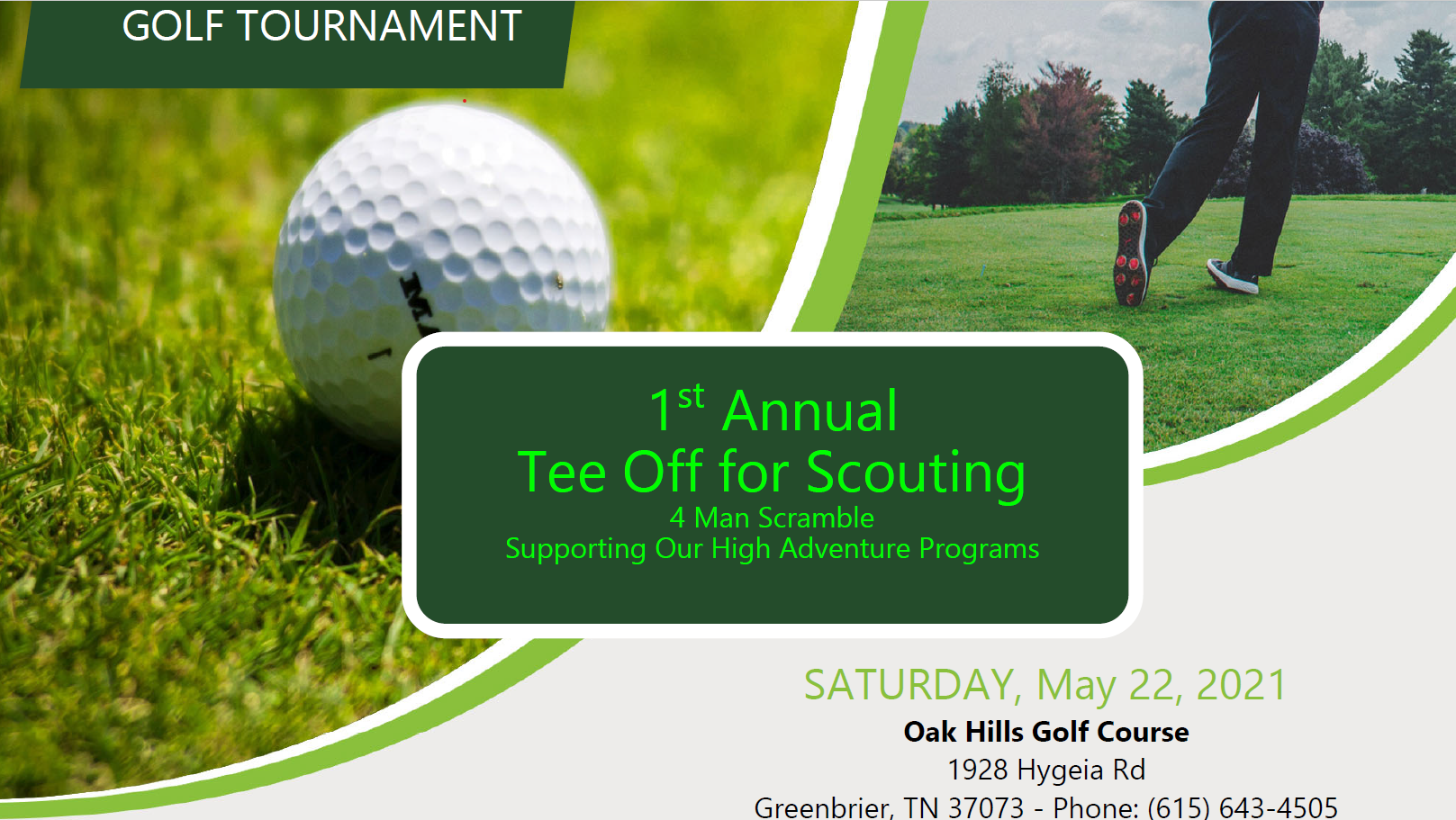 1st Annual Tee Off for Scouting Golf Scramble