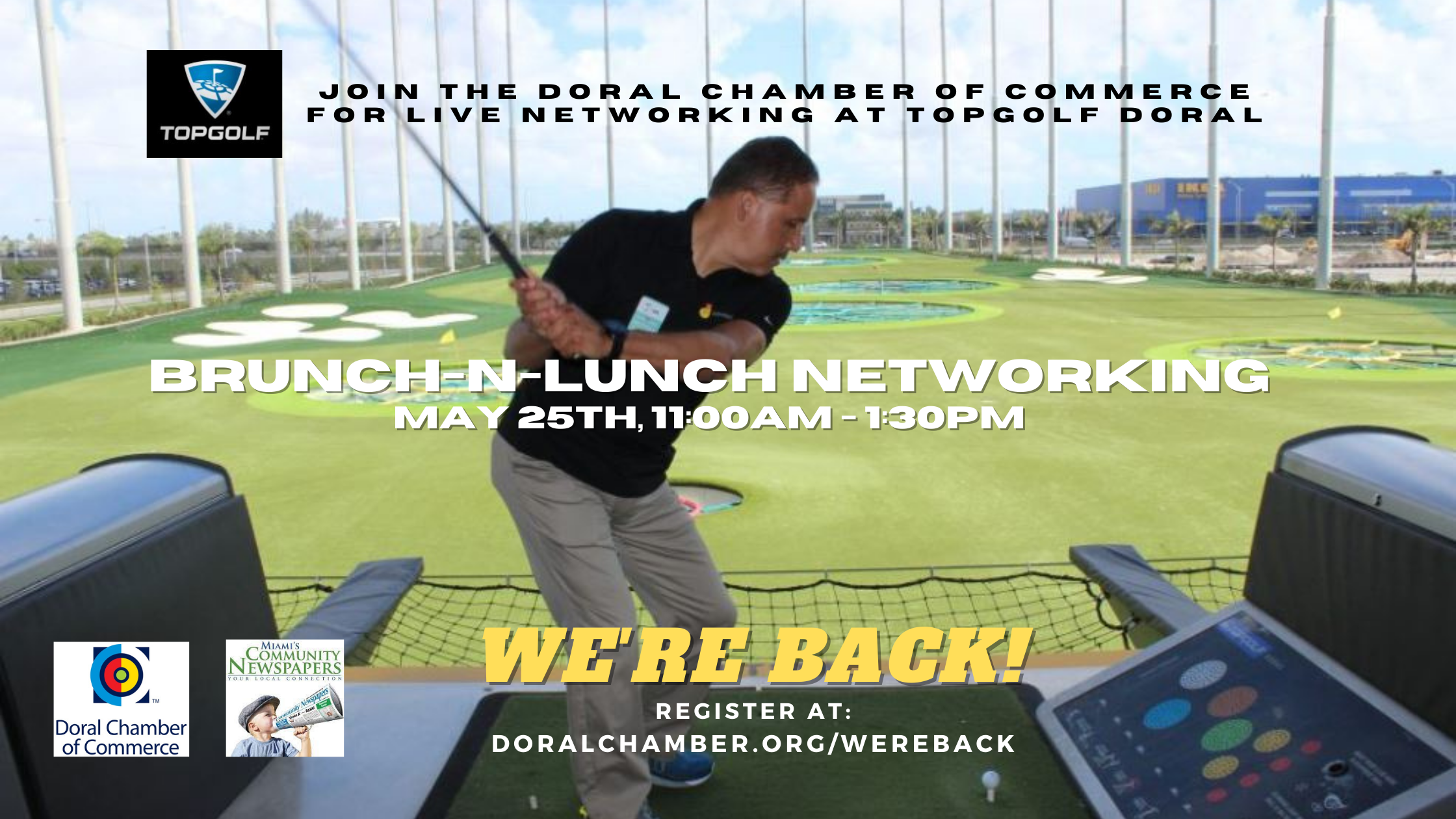Professional Brunch-n-Lunch Networking Event at Topgolf Miami-Doral