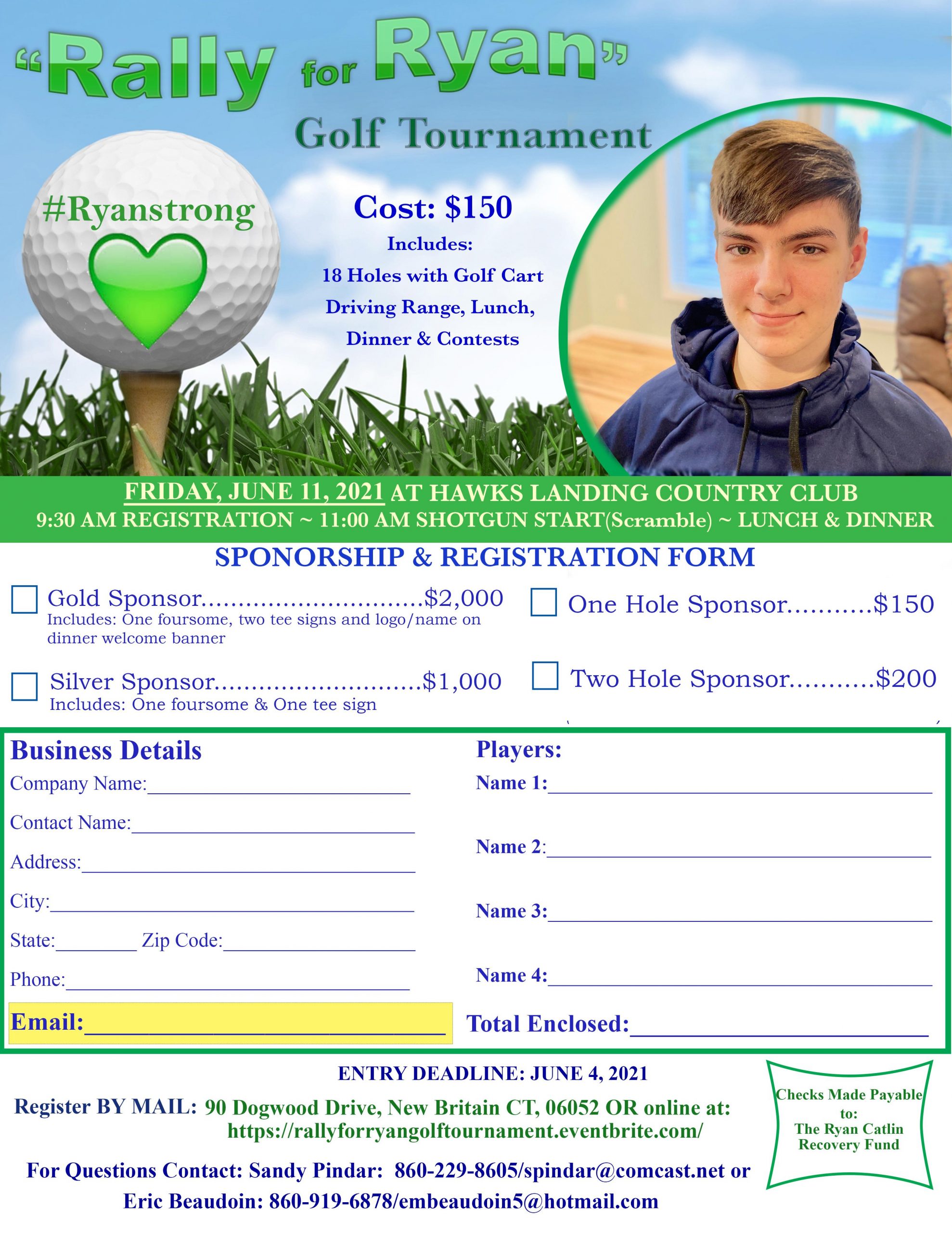Rally for Ryan Golf Tournament 2021 Find Golf