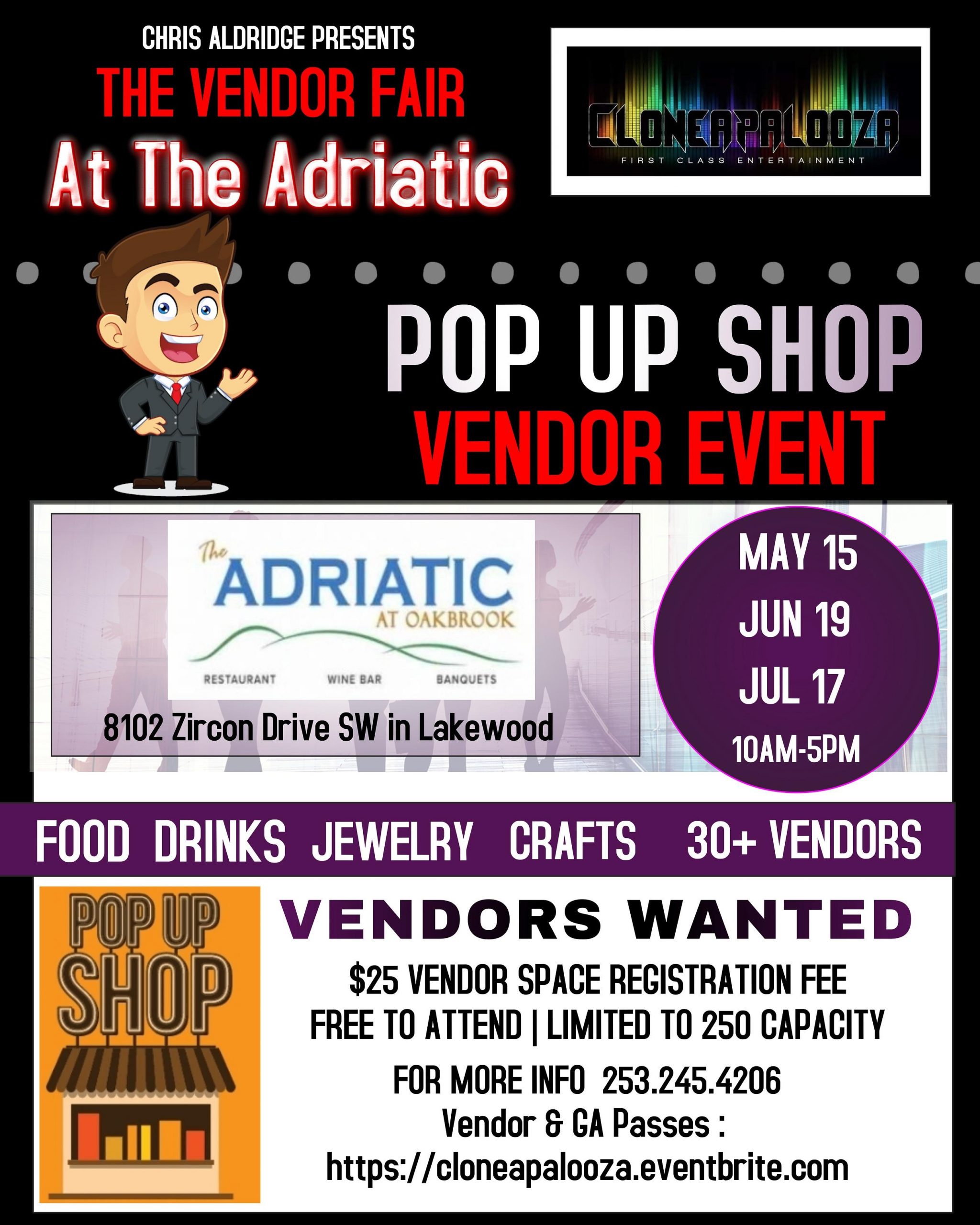 The Vendor Fair in Lakewood @ The Adriatic Grill at Oakbrook Golf Course