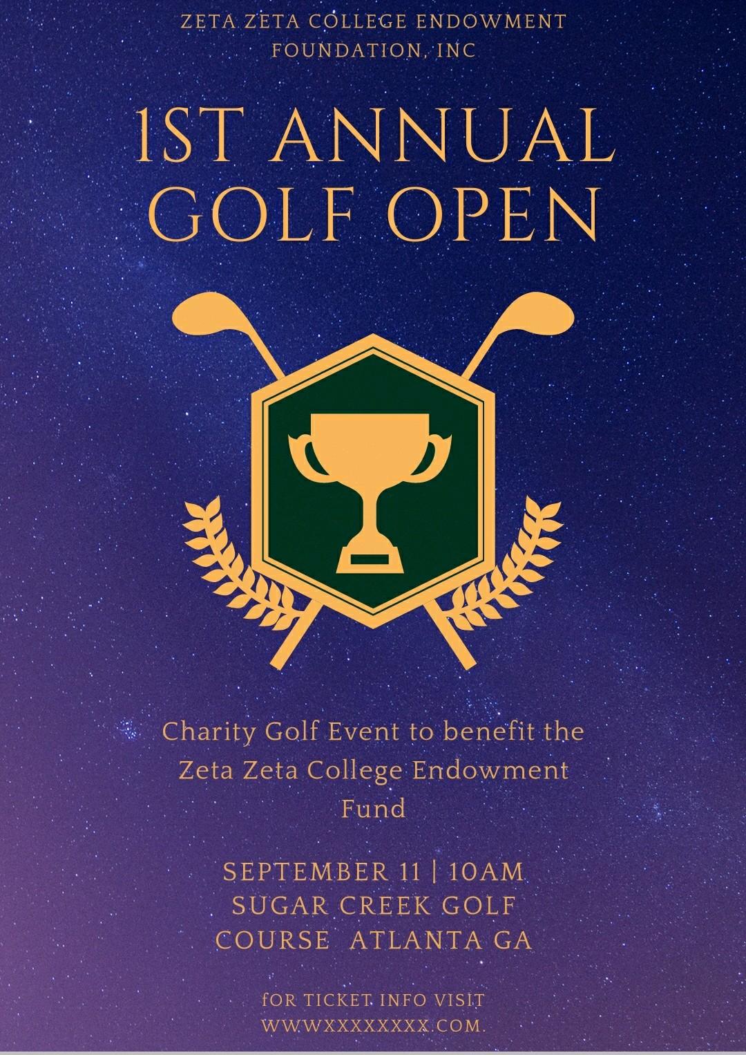 1st Annual Zeta Zeta College Endowment Foundation Golf Open