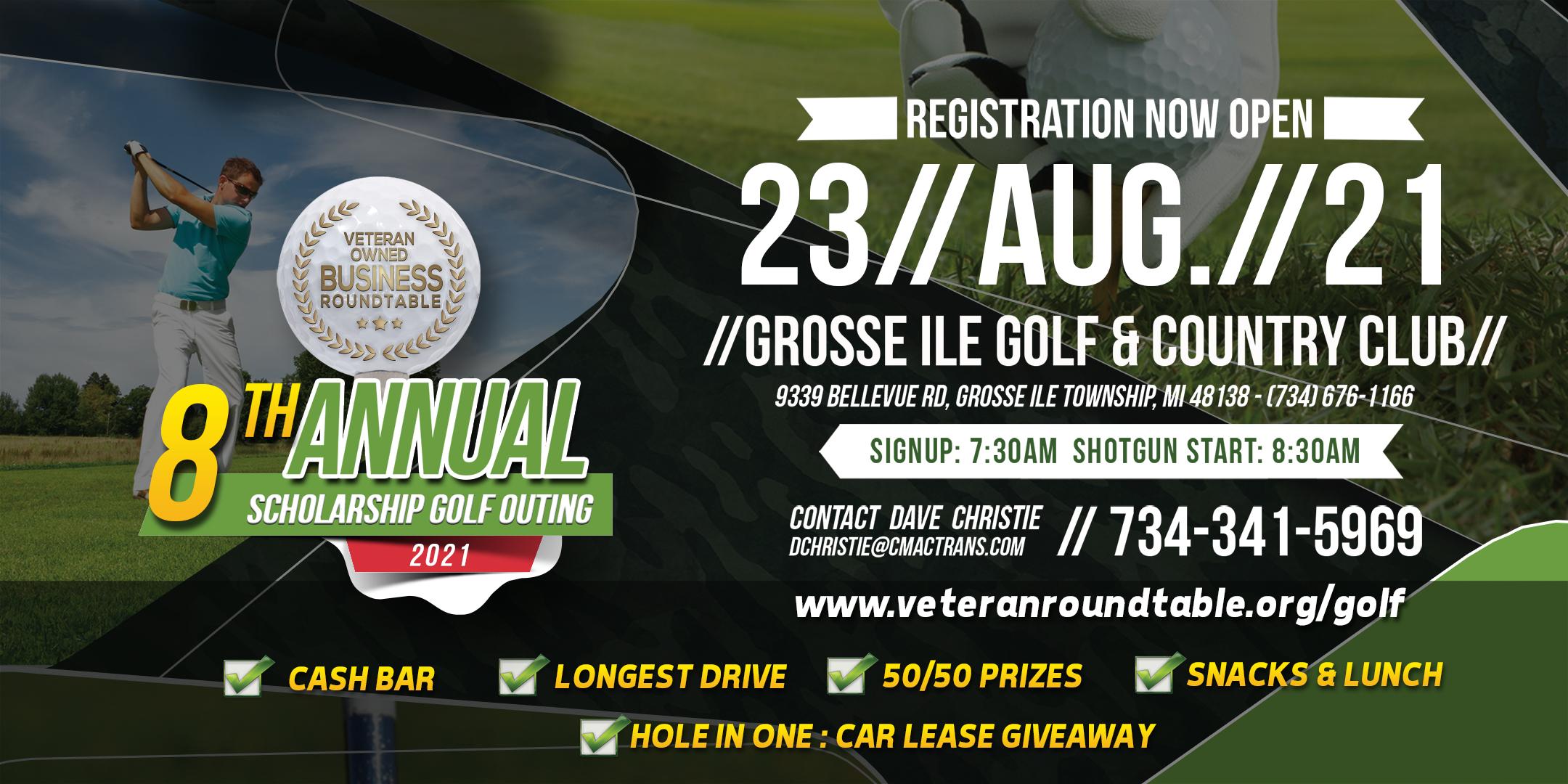 8th Annual Veteran Owned Business Roundtable Scholarship Golf Outing 2021