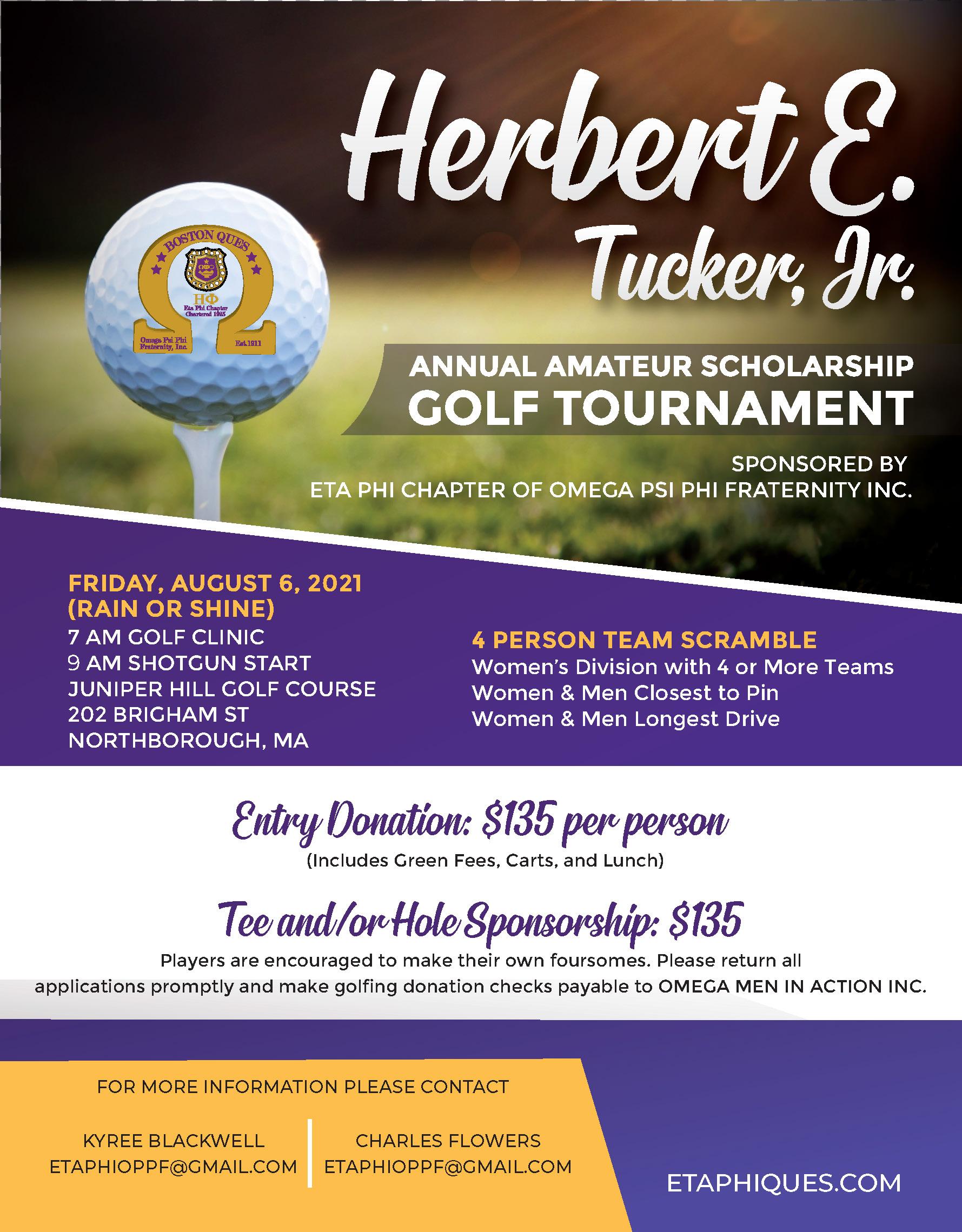 Herbert E. Tucker Jr. Annual Amateur Scholarship Golf Tournament ...