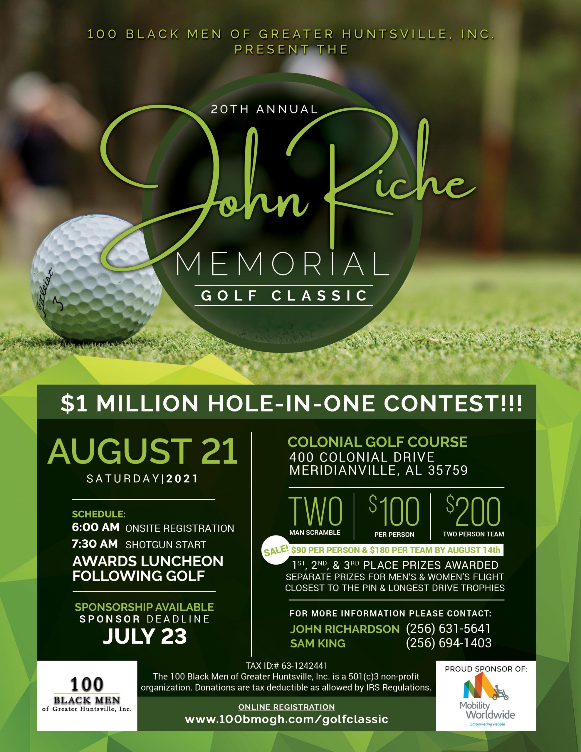 20th Annual John Riche Memorial Golf Classic