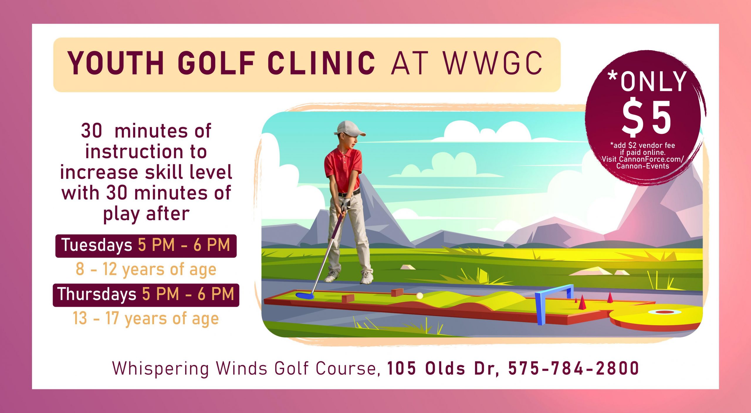 Junior Golf Clinic (Ages 8-17)