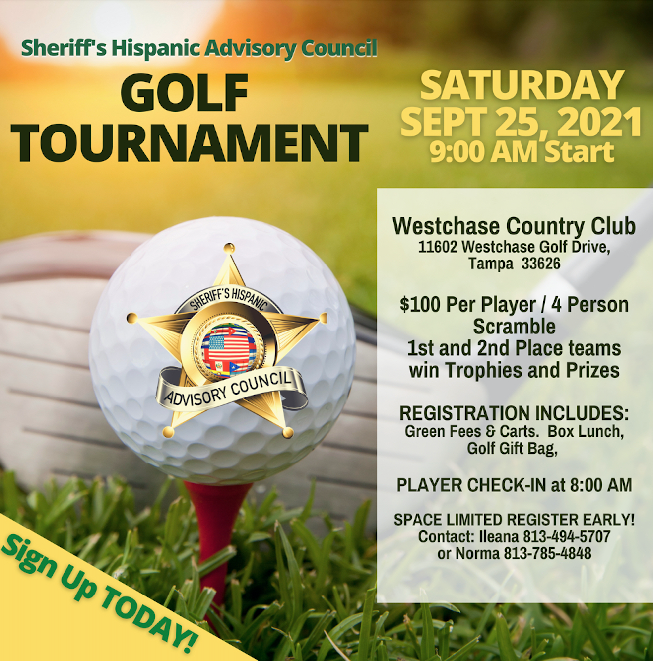 Sheriff's Hispanic Advisory Council Golf Tournament