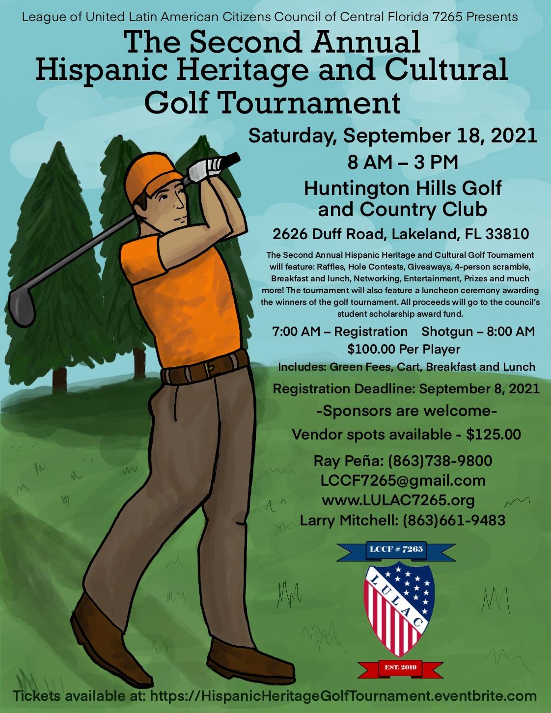 2nd Annual Hispanic Heritage & Cultural Golf Tournament