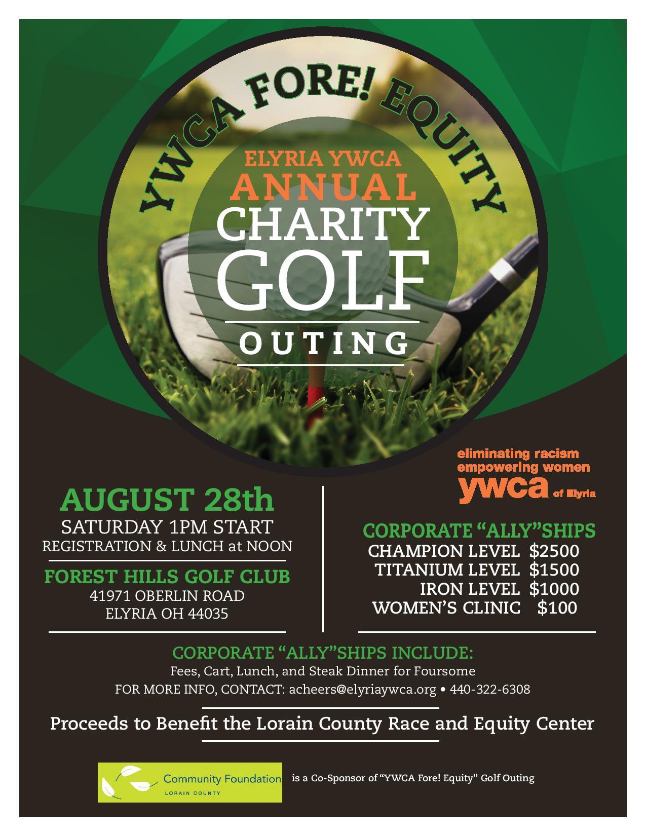 YWCA FORE! EQUITY ANNUAL CHARITY GOLF OUTING