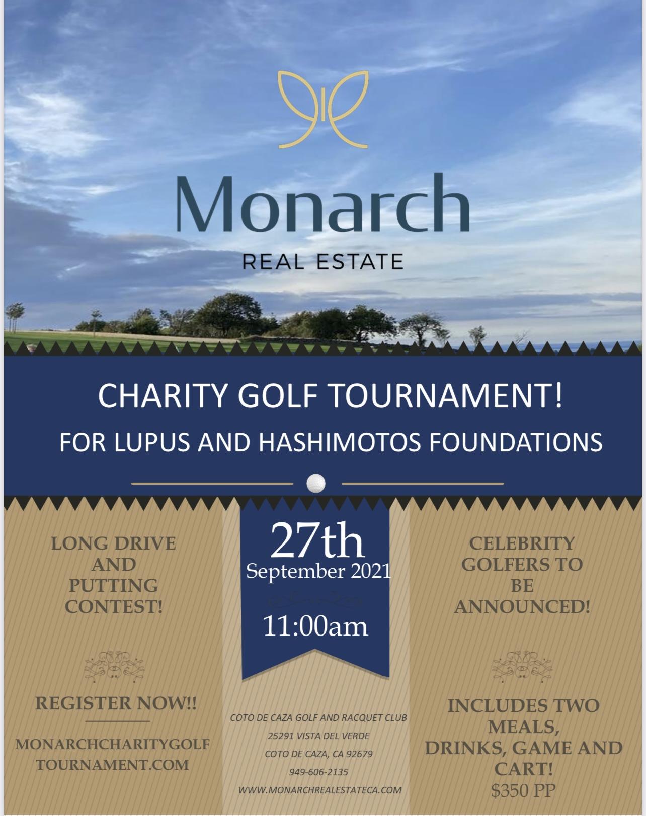 Monarch Real Estate Charity Golf Tournament!