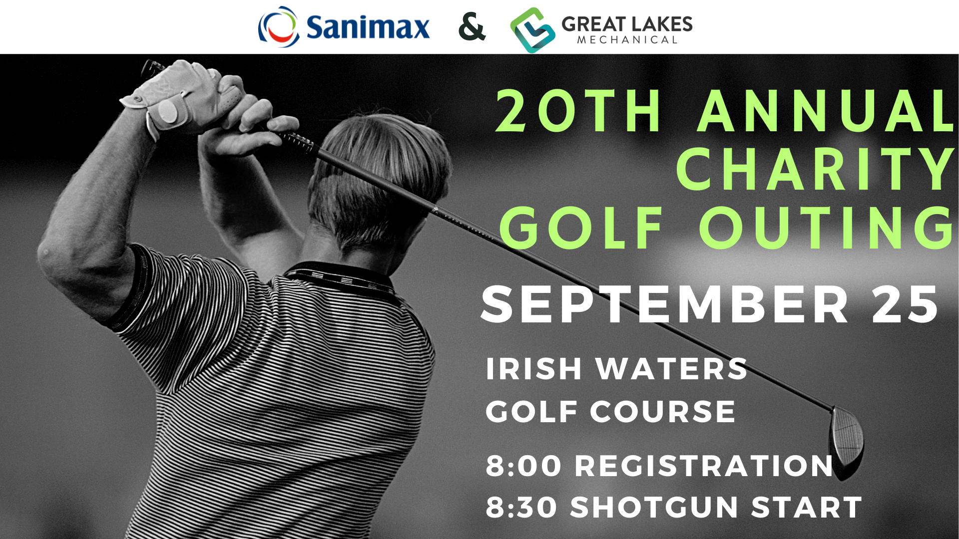 Sanimax and Great Lakes Mechanical 20th Annual Charity Golf Outing
