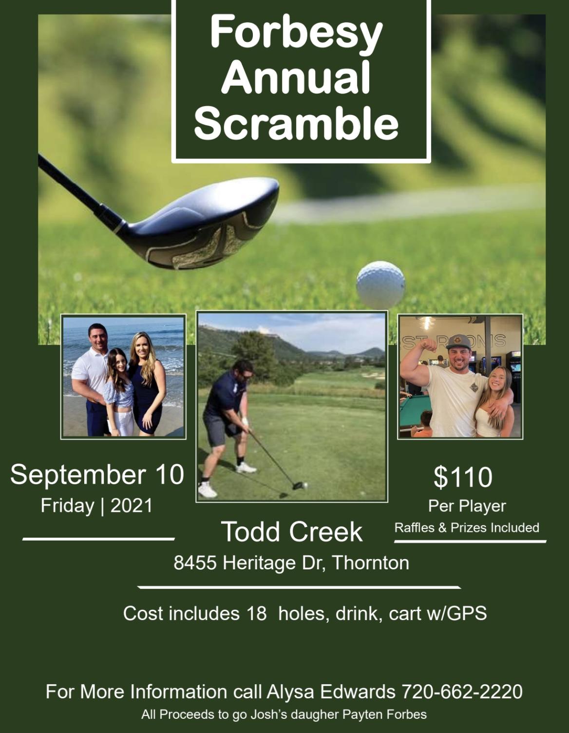 Forbesy Annual Golf Scramble