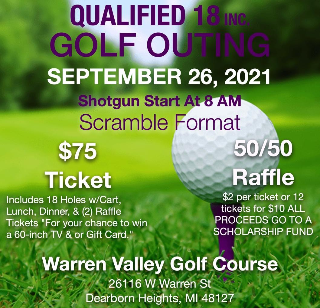Qualified 18 Inc Golf Outing
