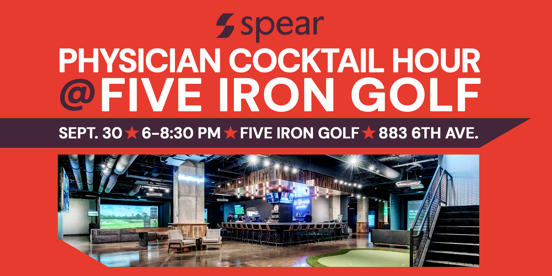 Physician Cocktail Hour @ 5-Iron Golf