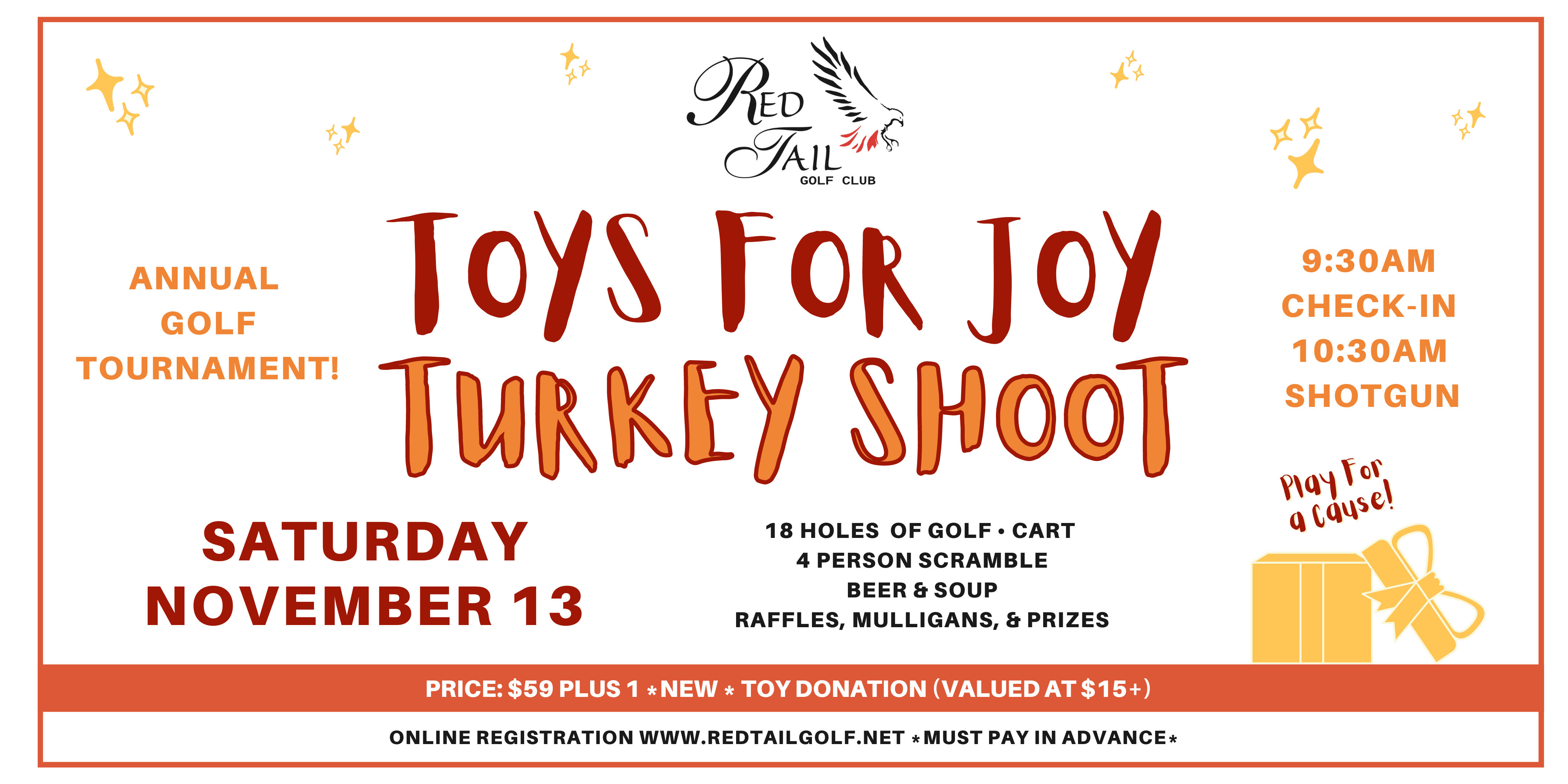 2021 TOYS FOR JOY Turkey Shoot Golf Tournament at Red Tail Golf Club