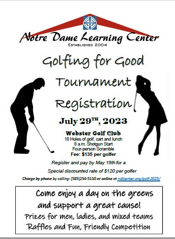 Note Dame Learning Center Golfing for Good Tournament