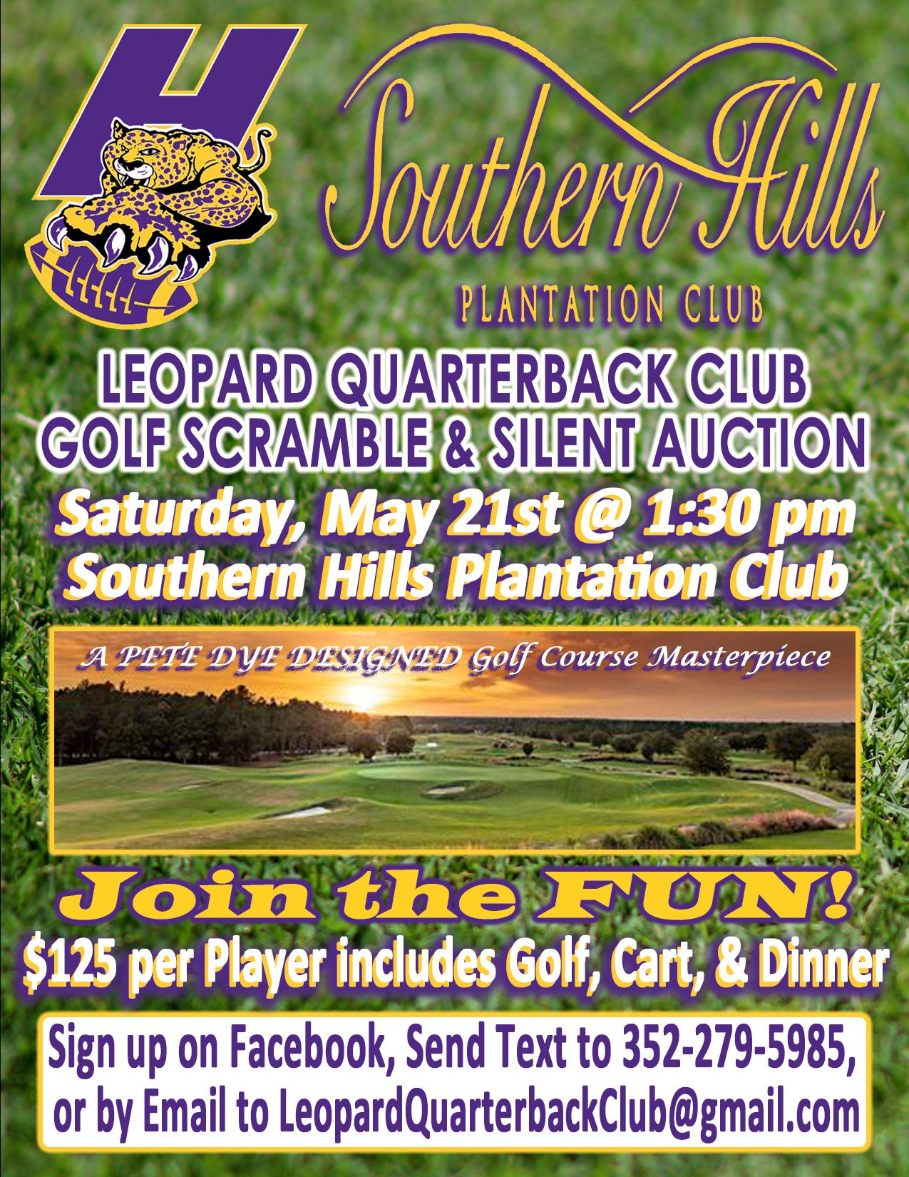 2023 Leopard Quarterback Club Golf Scramble & Silent Auction