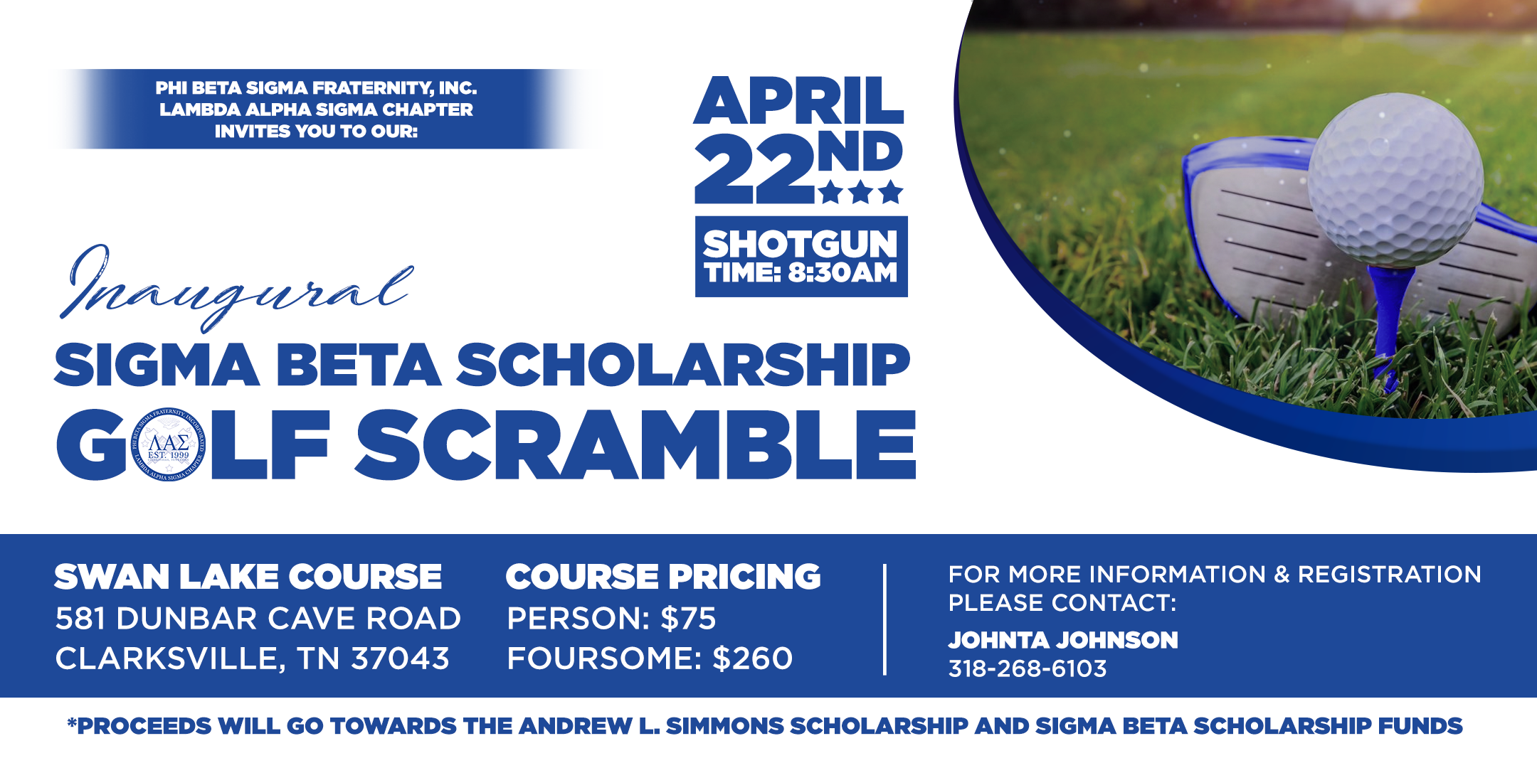Sigma Beta Club Scholarship Golf Scramble