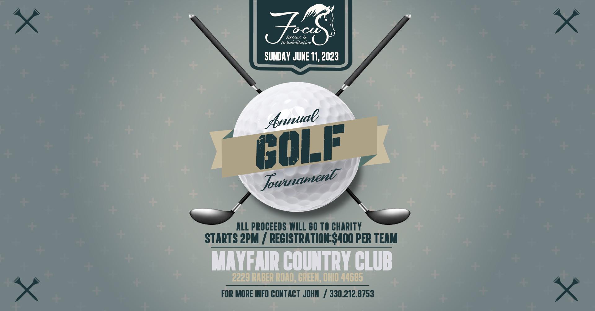 Focus Rescue's Golf Tournament Fundraiser