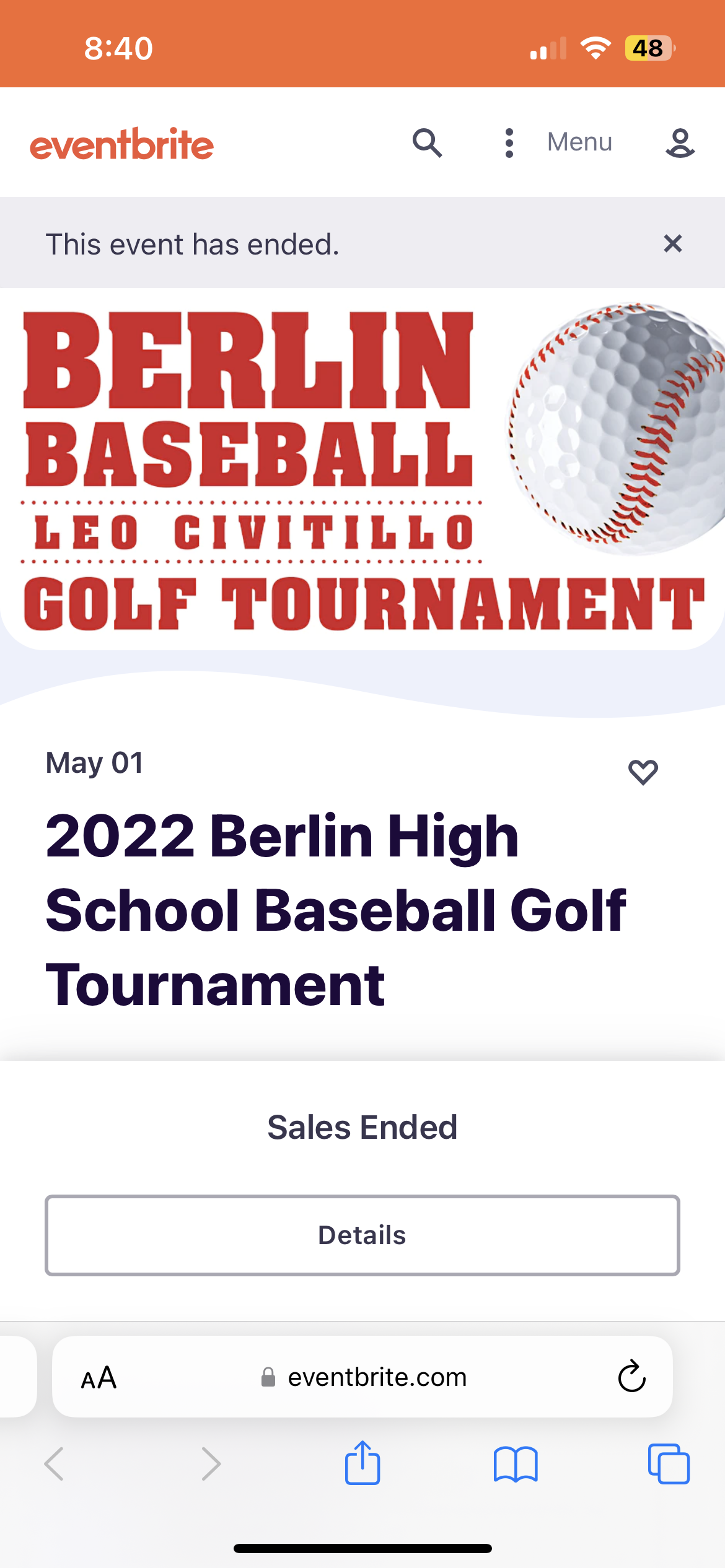 2023 Berlin High School Baseball Golf Tournament