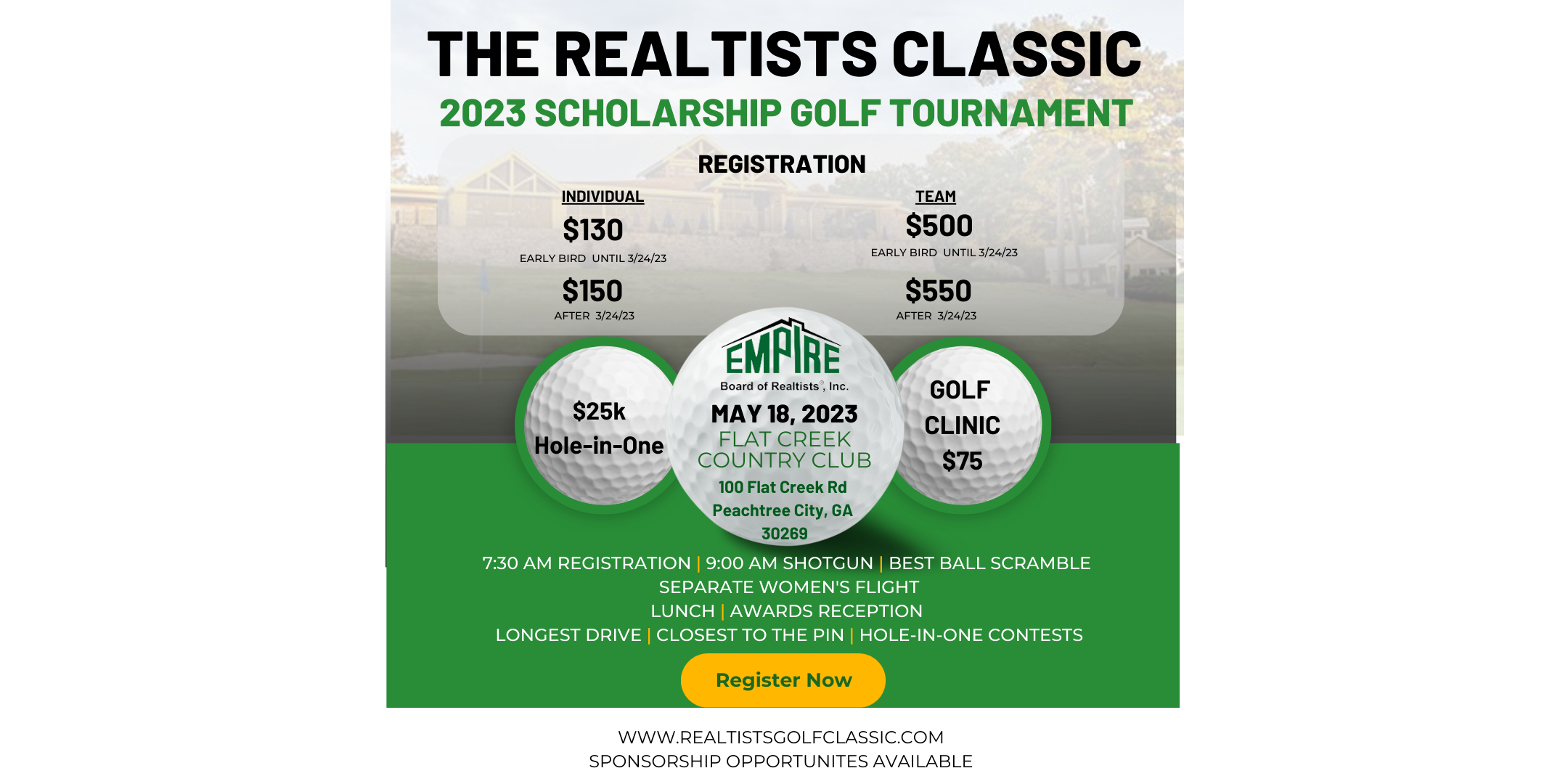 The Realtists Classic 2023 Scholarship Golf Tournament