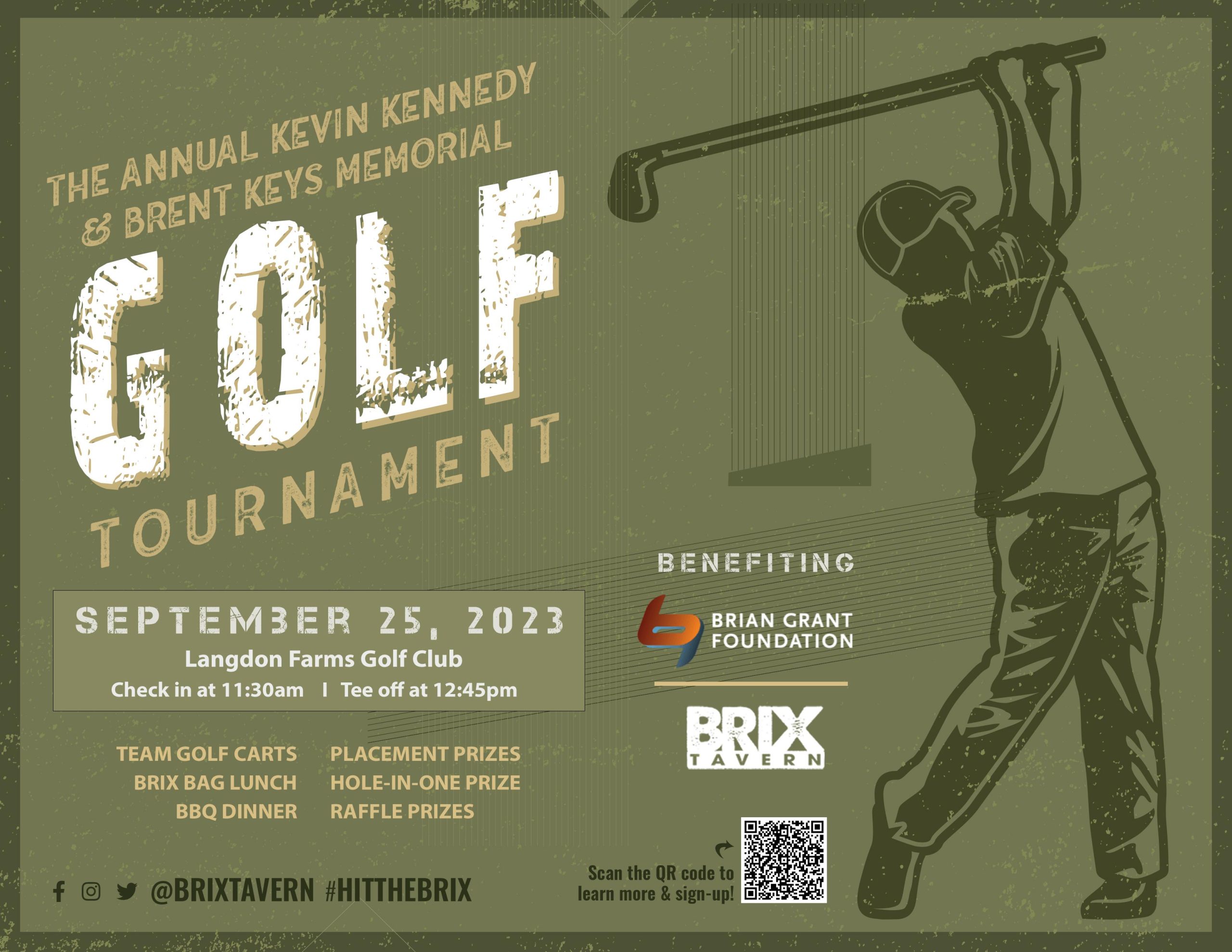 BRIX Tavern's Annual Kevin Kennedy and Brent Keys Golf Tournament