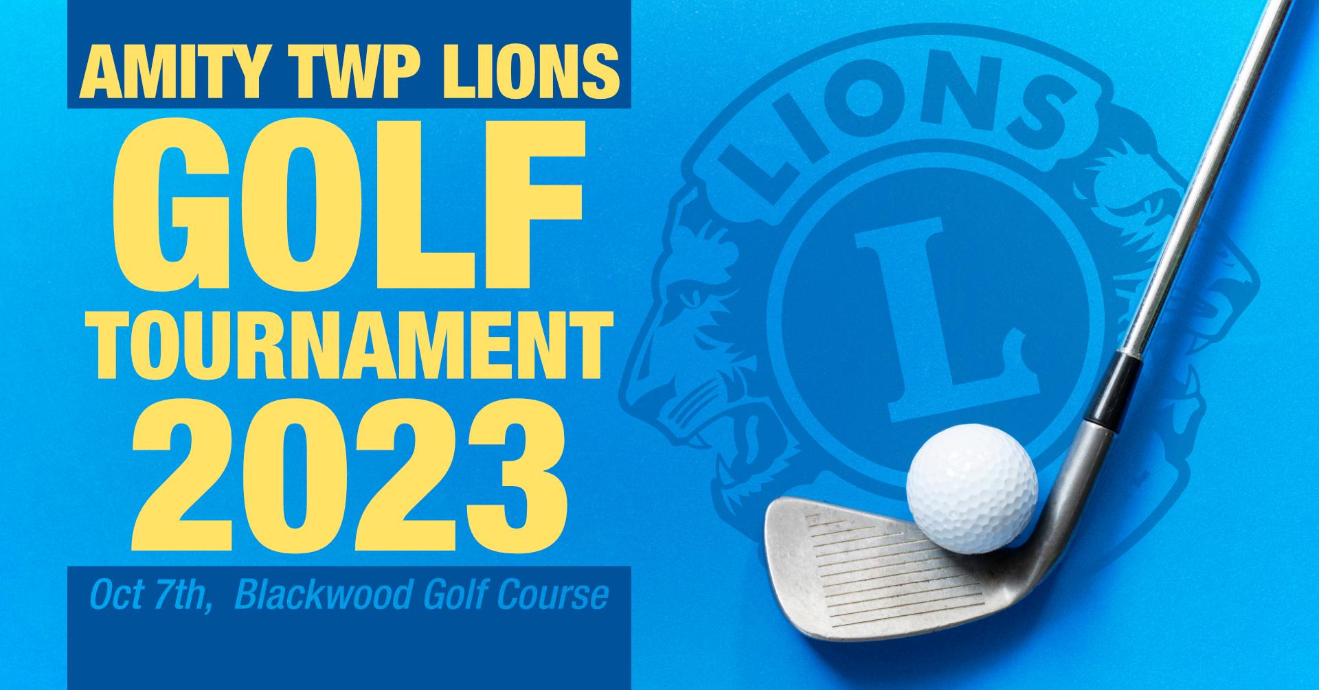 Lions Club 2023 Golf Tournament at Blackwood