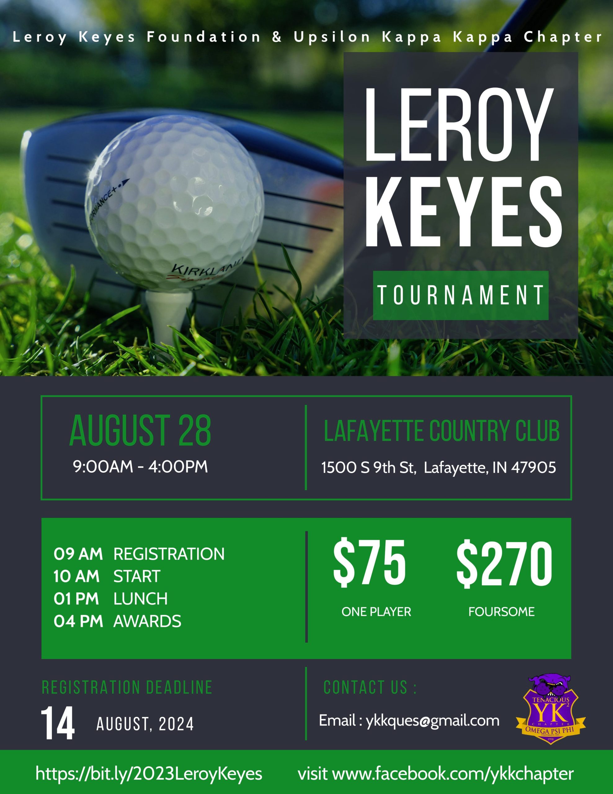 2nd Annual Leroy Keyes Golf Tournament
