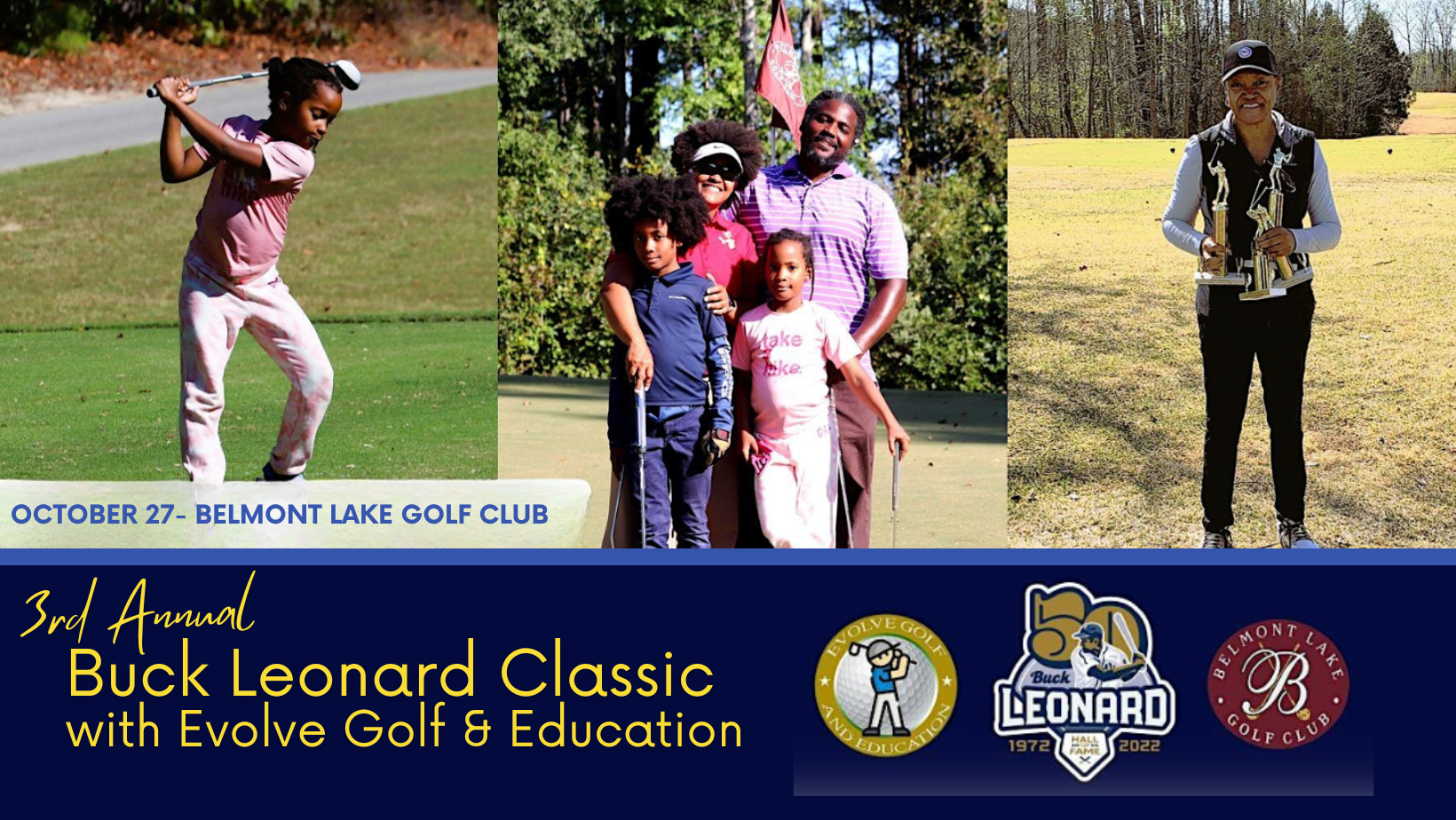 3rd Annual Buck Leonard Golf Classic with Evolve Golf & Education