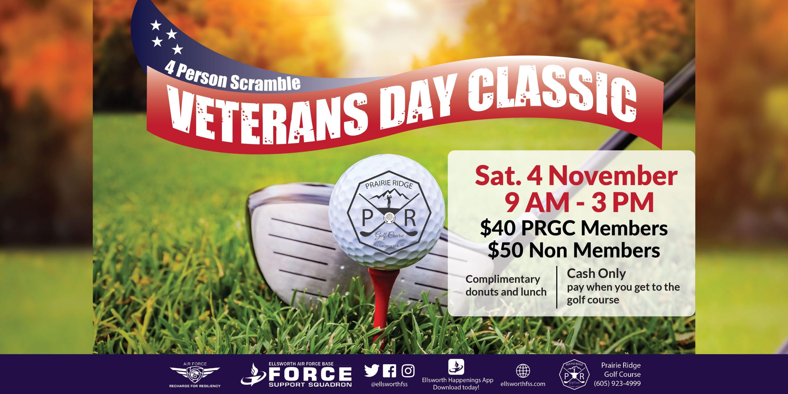 PRGC Veterans Day Classic - 4 person scramble