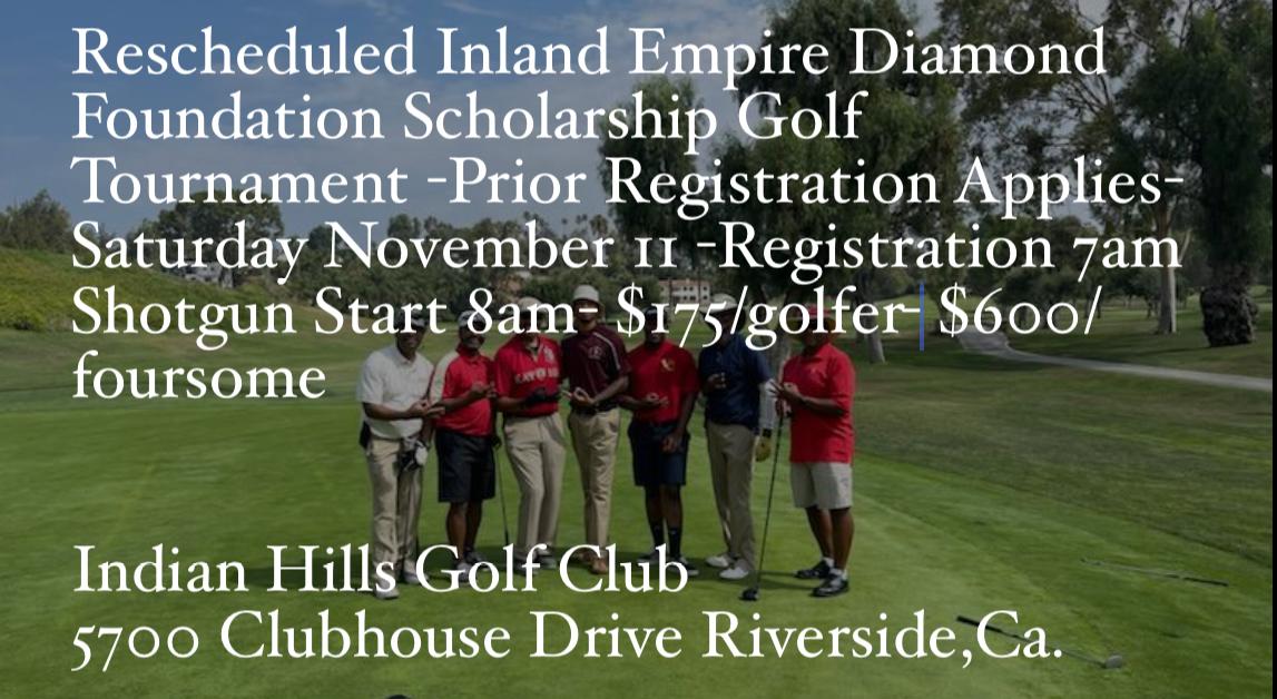 The Inland Empire Diamond Foundation Scholarship GolfTournament