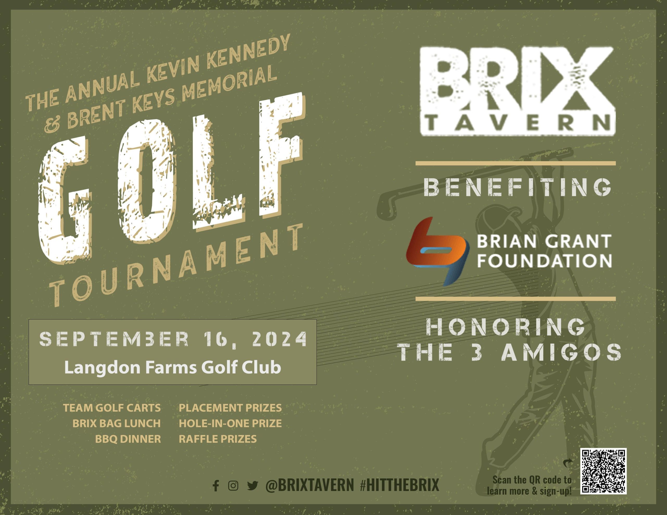 BRIX Tavern's Annual Kevin Kennedy and Brent Keys Golf Tournament