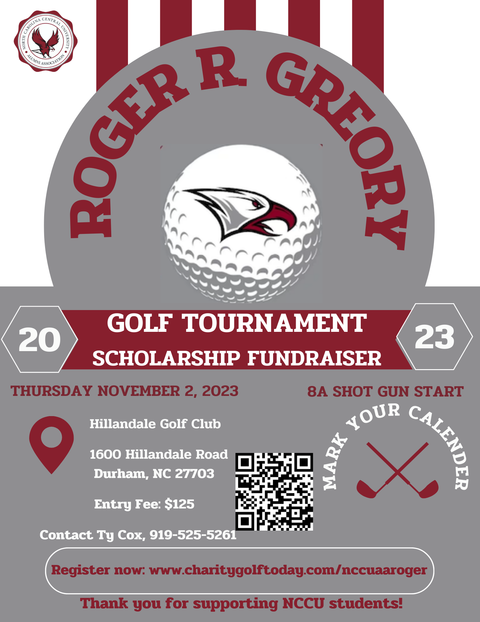 NCCUAA Roger R. Gregory Scholarship Annual Golf Tournament